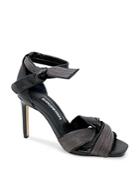 Charles David Women's Espionage Square Toe Chain Detail Crossover High Heel Sandals