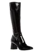 Ash Women's Hashley Patent Leather Block Heel Tall Boots