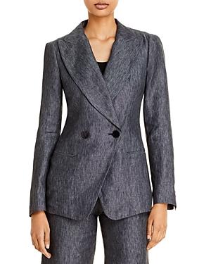 Emporio Armani Linen Low Back Blazer