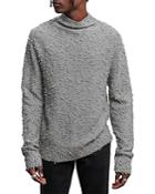 John Varvatos Collection Textured Nep Easy Fit Mock Neck Sweater