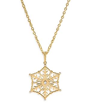 Capucine De Wulf Snowflake Pendant Necklace, 24