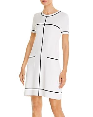 Paule Ka Striped Mini A-line Dress
