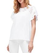 7 For All Mankind Cotton Flutter Top
