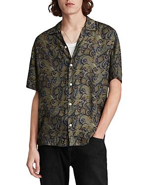 Allsaints Transmission Short Sleeve Paisley Shirt
