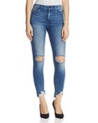 Dl1961 High Rise Destroyed Ankle Skinny Jeans