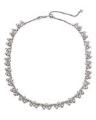 Nadri Silver-tone Cubic Zirconia Collar Necklace, 16-19