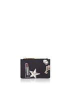 Marc Jacobs Tossed Charms Top Zip Multi Saffiano Leather Wallet