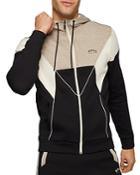 Boss Color Block Zip Up Hoodie