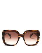 Rag & Bone 1004 Gradient Square Sunglasses, 56mm