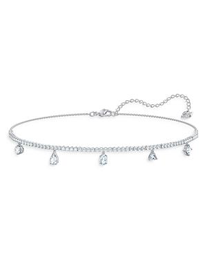 Swarovski Dangling Drop Tennis Choker Necklace, 14