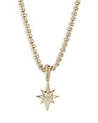 David Yurman 18k Yellow Gold Cable Collectibles North Star Birthstone Charm