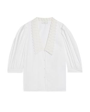 Sandro Lilie Lace Collar Shirt