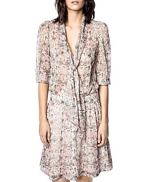Zadig & Voltaire Rewel Printed Mini Dress