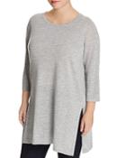 Eileen Fisher Plus Side-slit Tunic Sweater