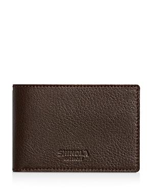 Shinola Super-slim Leather Bifold Wallet