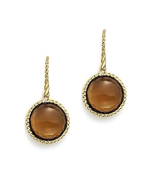 Roberto Coin 18k Yellow Gold Ipanema Earrings With Citrine