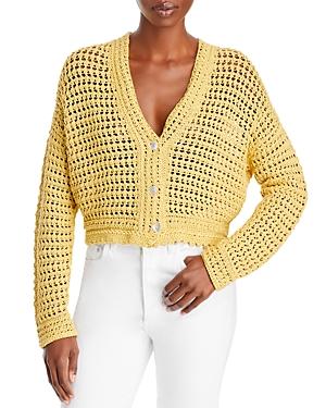 Vince Crochet Cropped Cardigan
