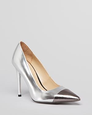 Kenneth Cole New York Cap Toe Pointed Toe Pumps - Bon-ita High Heel