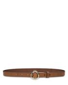Frame Petit Circle Leather Belt