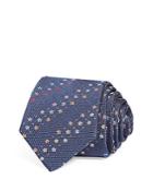 Paul Smith Floral Stripe Silk Skinny Tie