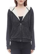 B Collection By Bobeau Remington Sherpa-lined Zip Hoodie