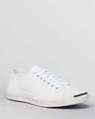 Converse Men's Jack Purcell Leather Lace Up Sneakers