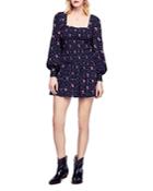 Free People Two Faces Smocked Dress