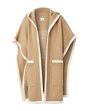 Burberry Logo Graphic Jacquard Hooded Cape