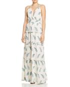 Ramy Brook Toleda Leaf-print Maxi Dress