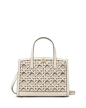 Tory Burch Walker Small Woven Leather Satchel