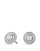 David Yurman Cerise Mini Earrings With Pearls And Diamonds
