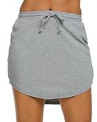 Chaser Drawstring Mini Skirt