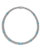 Lagos Blue Caviar & Diamond Sterling Silver Rope Necklace, 18