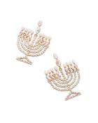 Baublebar Crystal & Imitation Pearl Menorah Drop Earrings
