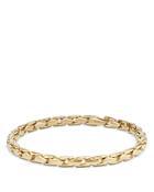 David Yurman Medium Fluted Chain Bracelet In 18k Gold
