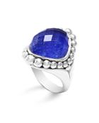 Lagos Sterling Silver Maya Doublet Dome Ring With Lapis