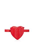 Maje Quilted Leather Heart Belt Bag
