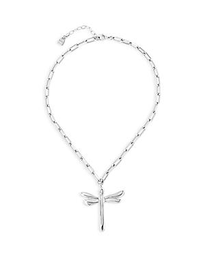 Uno De 50 Freedom Dragonfly Pendant Necklace, 14