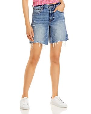 Pistola Kelly 90s Skater Jean Shorts In Medium Blue
