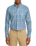 Peter Millar Yates Summer Soft Cotton Plaid Classic Fit Button Down Shirt