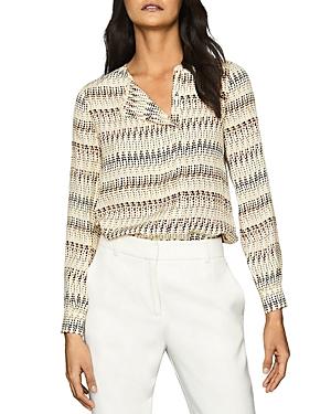 Reiss Eloise Spot Print Blouse