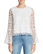 Lucy Paris Bernice Bell Sleeve Lace Top - 100% Exclusive
