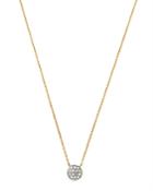Moon & Meadow Diamond Circle Pendant Necklace In 14k White & Yellow Gold, 0.04 Ct. T.w. - 100% Exclusive