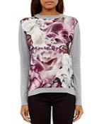 Ted Baker Illuminated Bloom Printed-front Sweater