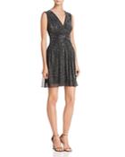 French Connection Marcelle Sparkling Metallic Dress