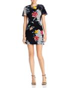 French Connection Edith Floral Velvet Dress