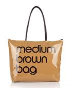 Bloomingdale's Zip Top Medium Brown Bag