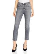 Ag Isabelle High-rise Ankle Straight Jeans In Entity