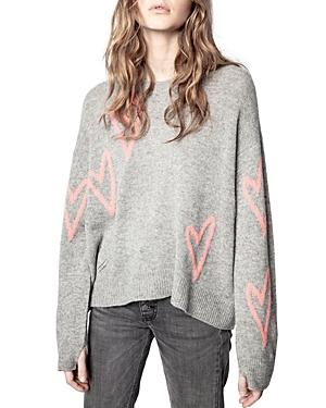 Zadig & Voltaire Markus Hearts Cashmere Sweater