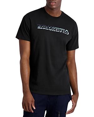 Karl Lagerfeld Paris Flocked Logo Tee